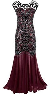 NWOT merlot beaded dress